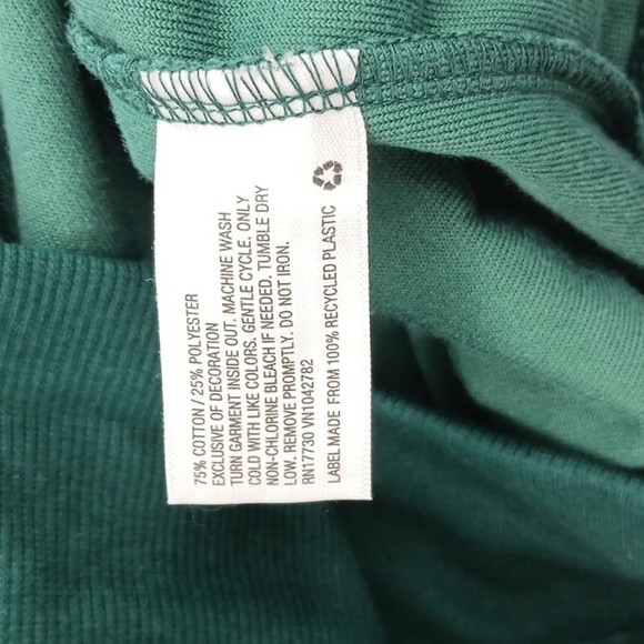 Wild Fable Sweatshirt Green Quarter Zip Velour Tunic Pullover Womens - Picture 7 of 8